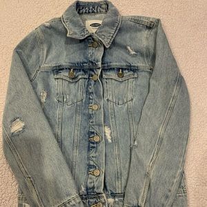 Old Navy Distressed Jean Jacket